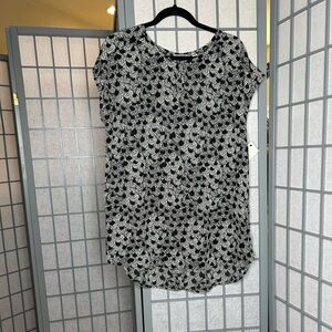 NWT Halogen Black and White Blouse